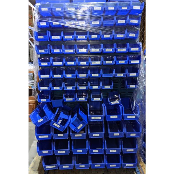 Heavy Metal w/ blu AkroBins plastic bins storage racking system