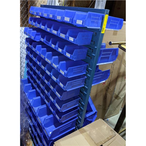 Heavy Metal w/ blu AkroBins plastic bins storage racking system
