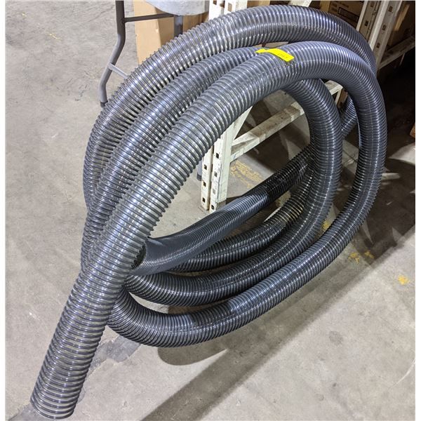 Grey commercial Vacuum Hose approx. 32 feet long