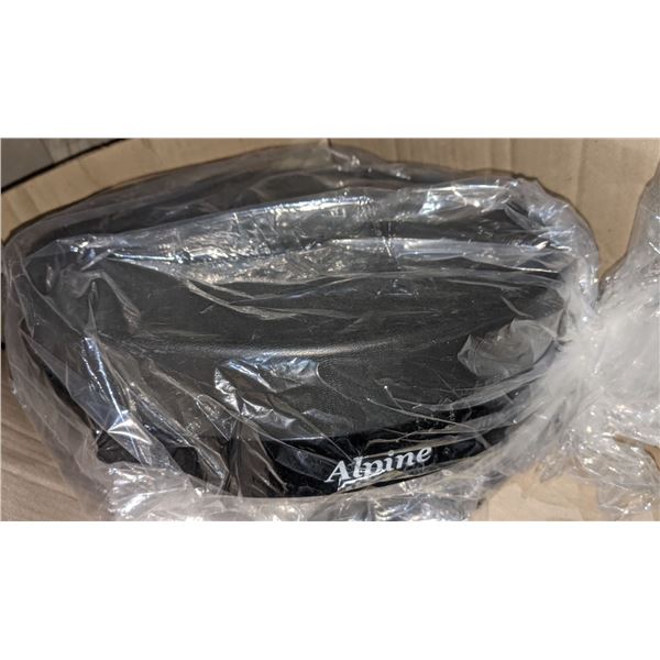 Box lot of approx. 10 black water cooler lids