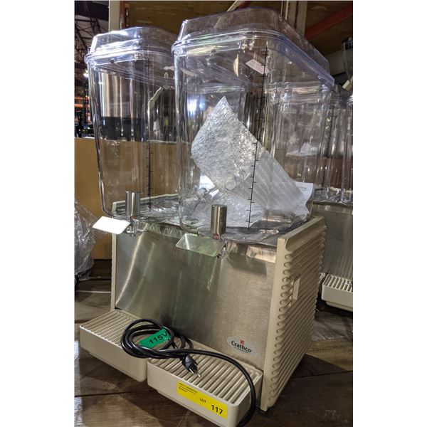 NEW Crathco by GrindMaster 2 reservoir beverage dispenser
