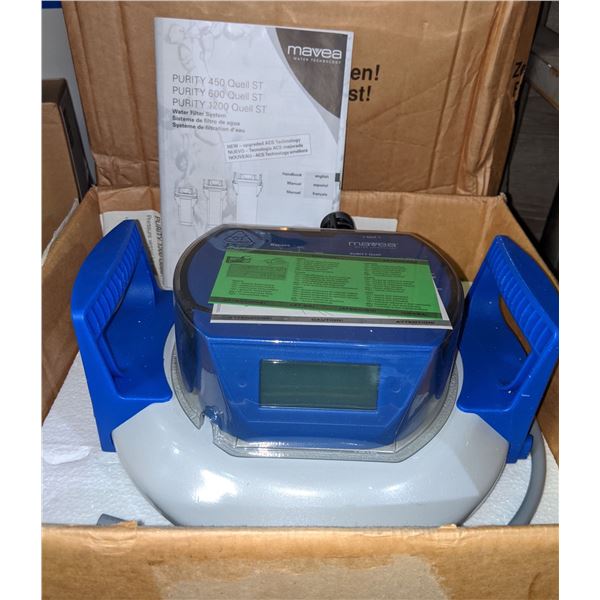 NEW Mavea water technology purity 1200 Quell St water filtration system 2 pc. (tank w/head)