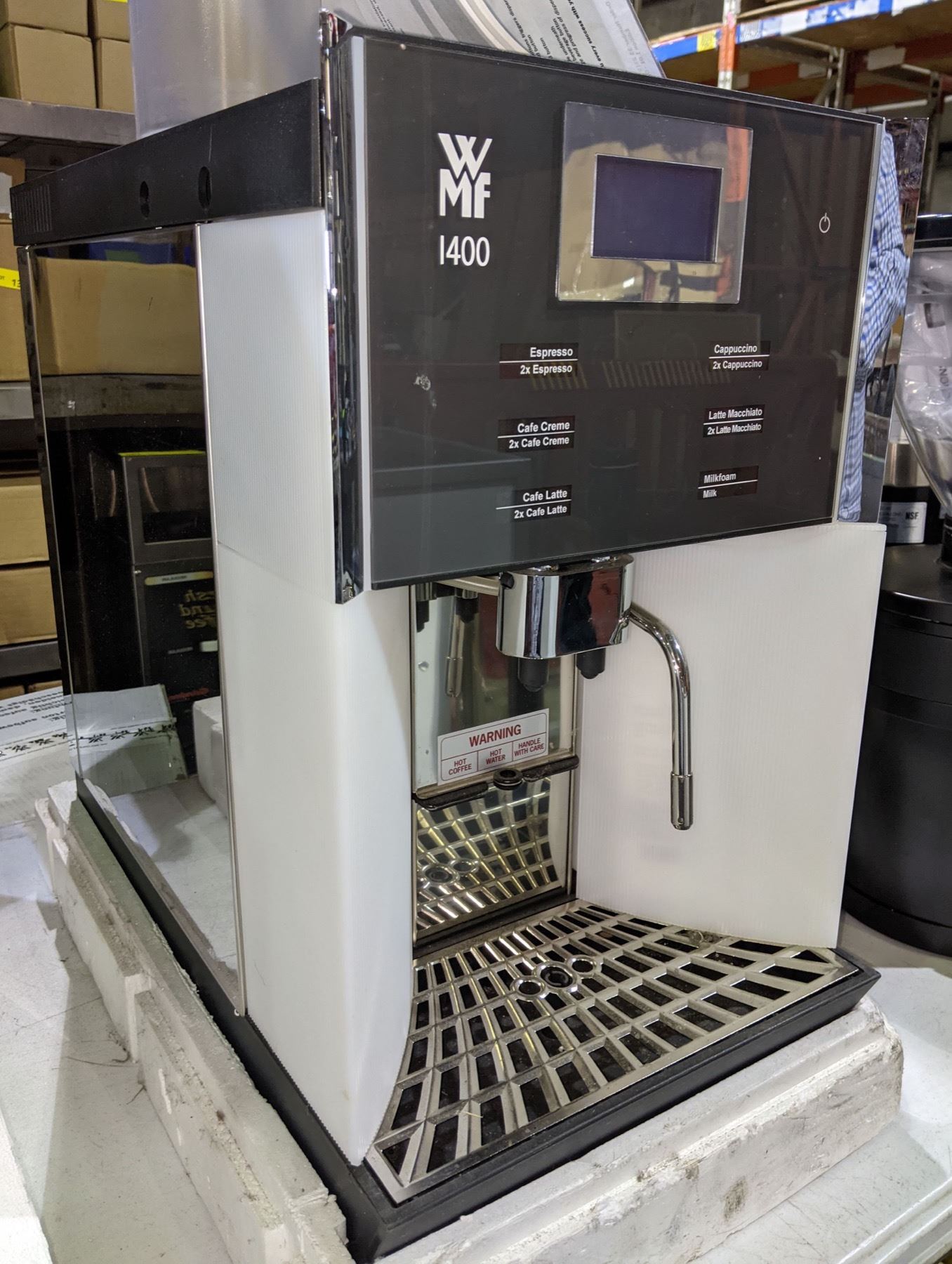New WMF 1400 commercial Espresso Coffee Machine w/ two hoppers