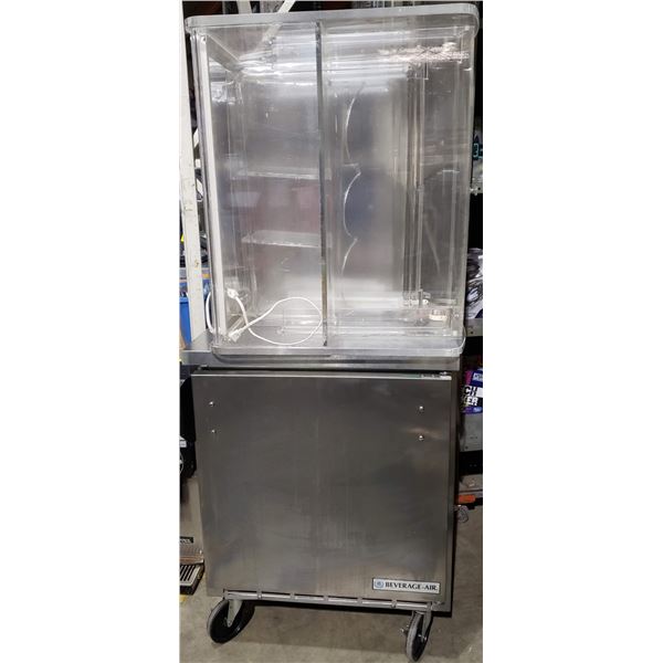Beverage-air lighted bakery display case refrigerated and dry