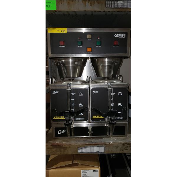 Curtis gemini system 12 commercial countertop coffee maker