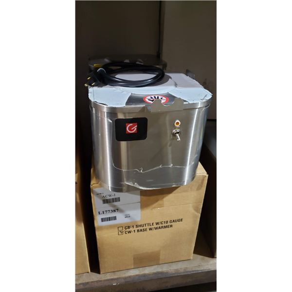 New Grindmaster commercial coffee base warmer for shuttle