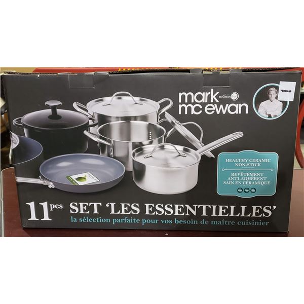 New Mark Mcewan by greenpan 11 piece essentials set cookware set