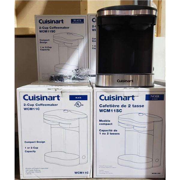 Group of 8 new cuisinart two cup coffee maker