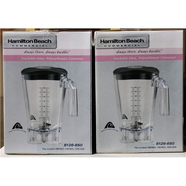 4 new hamilton beach commercial stackable polycarbonate containers for blender