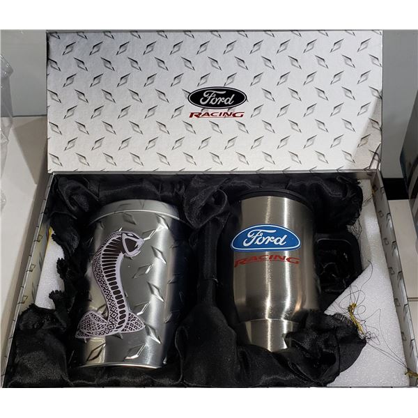 Group of 5 racing travel mug and coffee container gift set