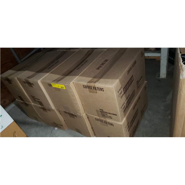 14 boxes of commercial coffee filters