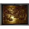 Image 5 : 24 Karat Gold over hand carved rosewood decorative hanging wall plaque set 4 asian impression artist
