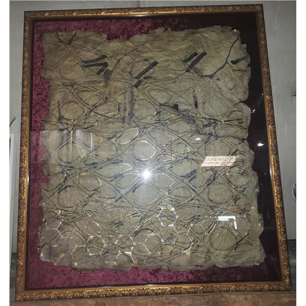 Large framed show prop alien decorative wall hanging from sci fi show