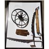 Image 1 : Group of 5 vintage rustic farm implements