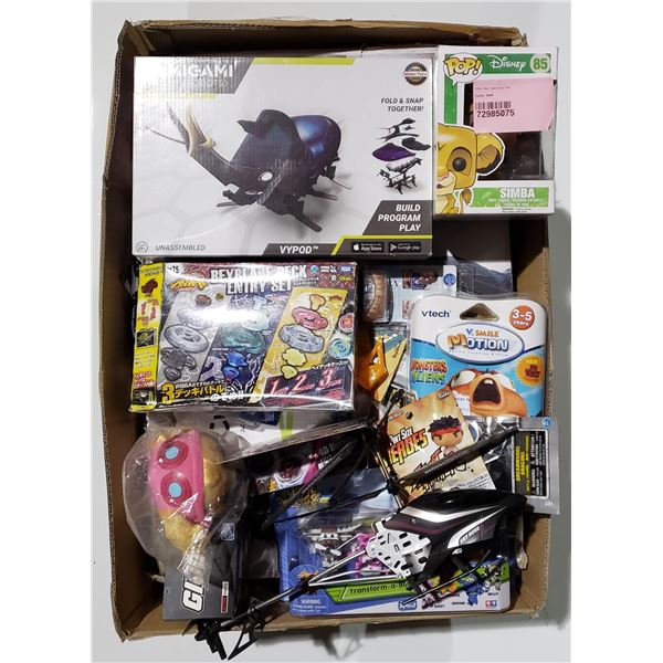 1 Box of assorted kids toys