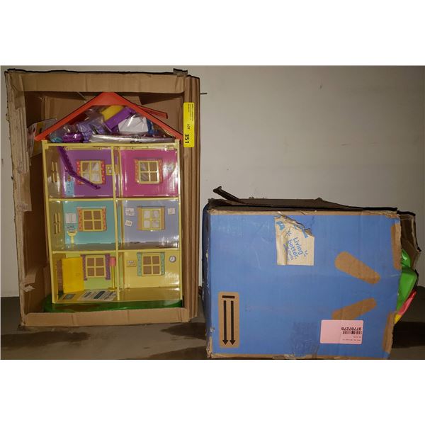 Lot of assorted. kids toys, doll house, keyboard etc...