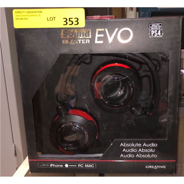 3 pairs creative gamers headsets sound blaster evo gamers headsets