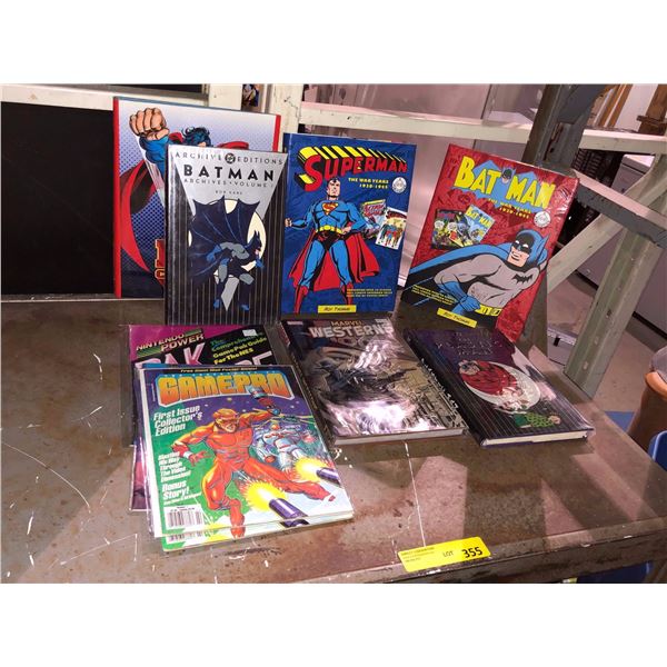 DC & Marvel hard copy books & magazines