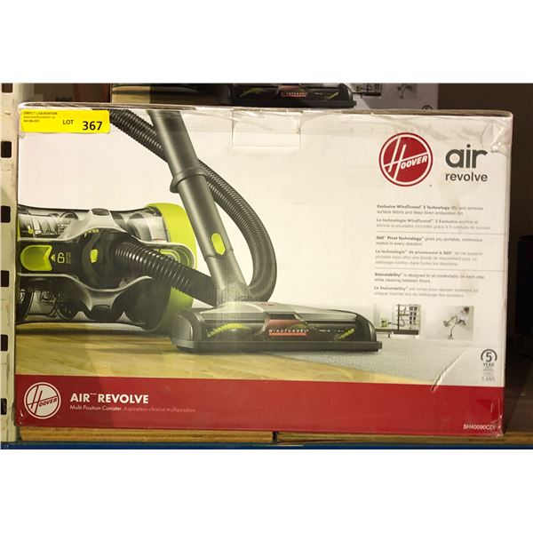 New Hoover air revolve multi position canister vacuum