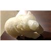 Image 3 : Carved Polar bear figuring possibly alabaster, white jade or soapstone? 8 inches
