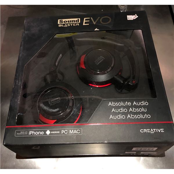2 creative sound blaster evo gamers headsets
