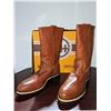 Image 1 : HH Brown safety Vibram work cowboy boots size 12 (NOS)