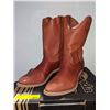 Image 1 : Pair Canada west boot rust oil resistant cowboy boots size 13 (NOS)