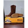 Image 2 : HH brown safety lightweight cowboy boots size 12 (NOS)