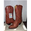 Image 2 : Pair of tony lama rust pointed toe cowboy boots size 11 (NOS)