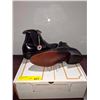 Image 2 : Pair of boulet black leather sole romeo boots size 6 1/2 (NOS)