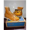 Image 1 : Pair J.B.Goodhue 8 inch tan soft toe work boots size 14 (NOS)