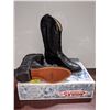 Image 2 : Pair boulet black deer skin boots size 11 1/2 (NOS)