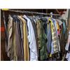 Image 1 : A rack of wardrobe clothing from a zombie movie and Sci-Fi show