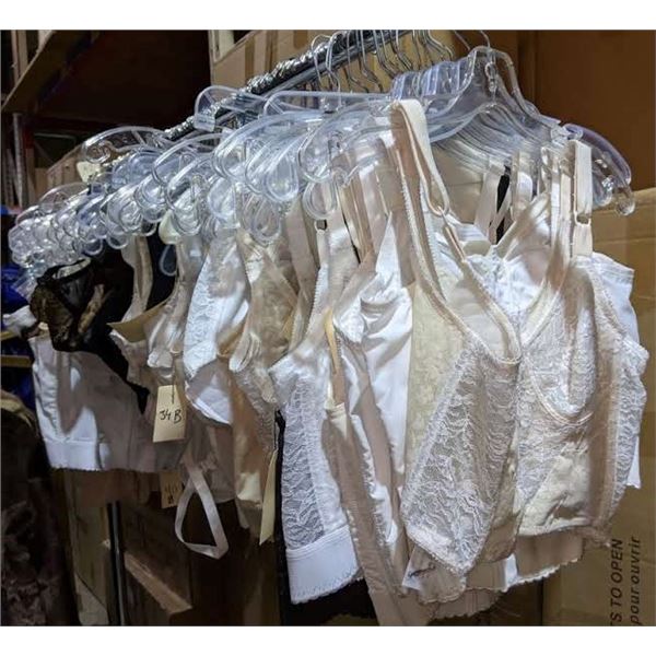 A rack full of bras from project blue book