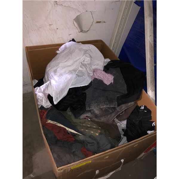 Box of assorted clothing from the sci-fi show