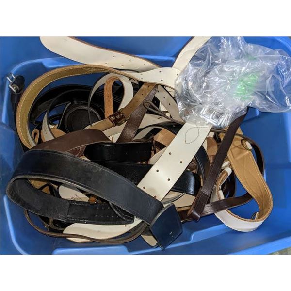 1 box full of Japanese military uniform and holsters from the man in the high castle