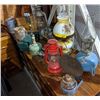 Image 1 : a large group of vintage lanterns and misc. champagne boxes