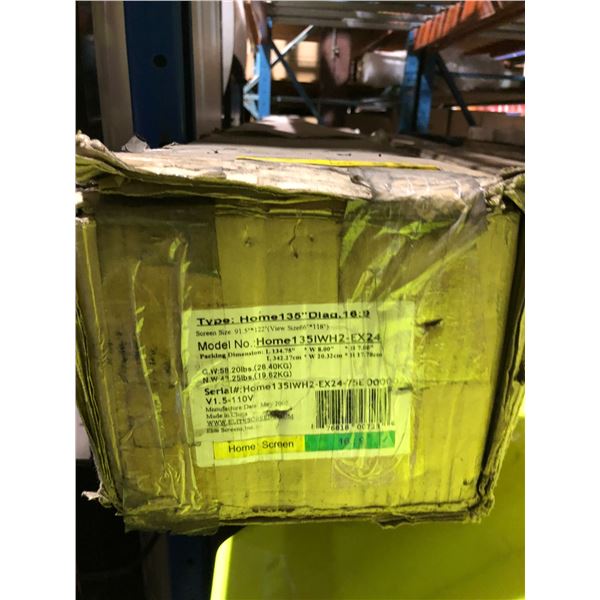 Elite screens home projection screens 135" Diagonal model no. HOME1351WHZ-EX24