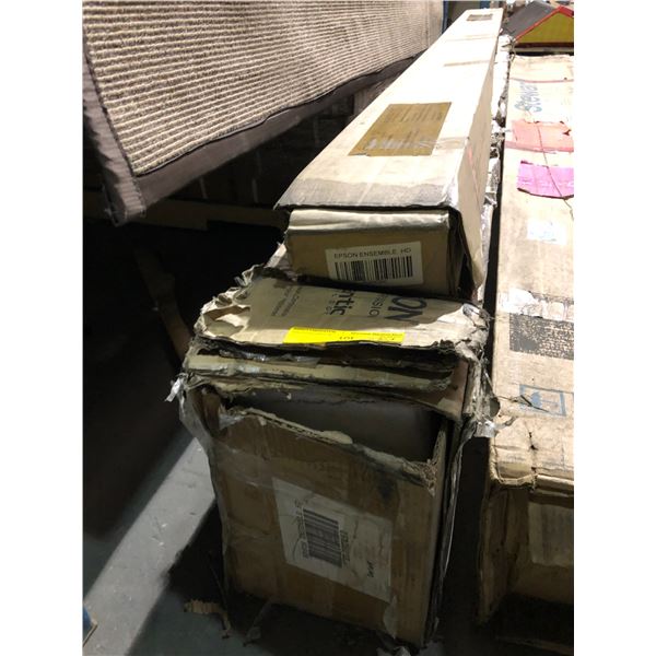 Epson Home projection Screen 2 box set (missing 2 boxes) Approx. 100" screen