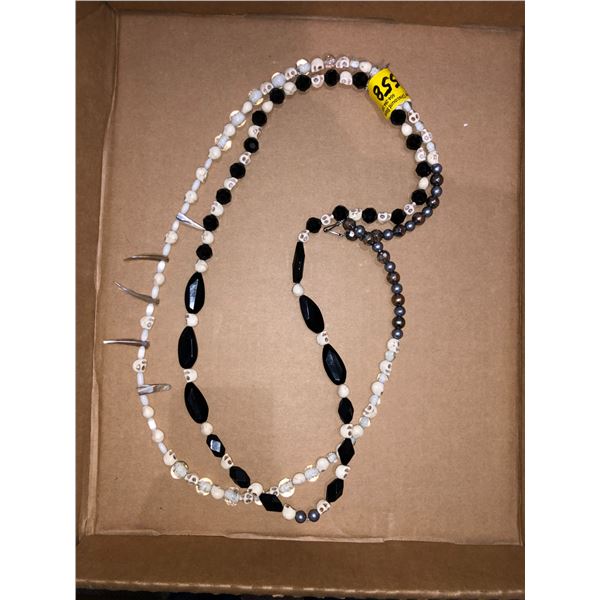 2 Authentic First Nation Necklaces - Made with bone skulls by Wayne Bell