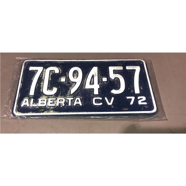 1972 Alberta License plates