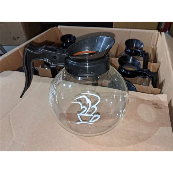 Case of 24 New Commercial Glass Coffee Pots