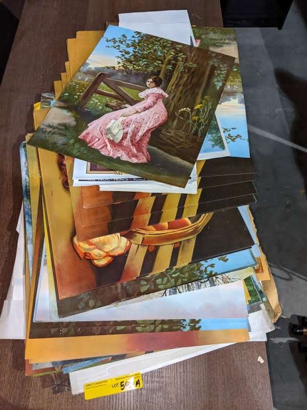 Authentic calendar tops from 1940s/1950s era