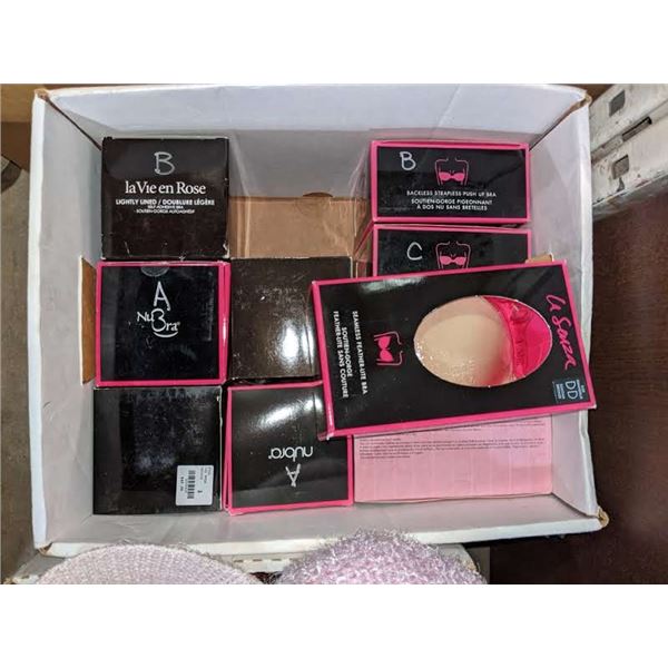 large lot of miscellaneous items including bras, caps etc.