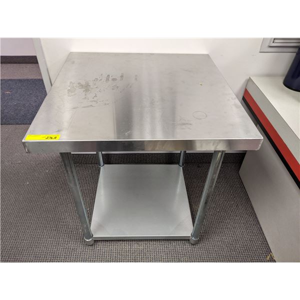 Commercial stainless steel prep table approx 2ft x 2 ft