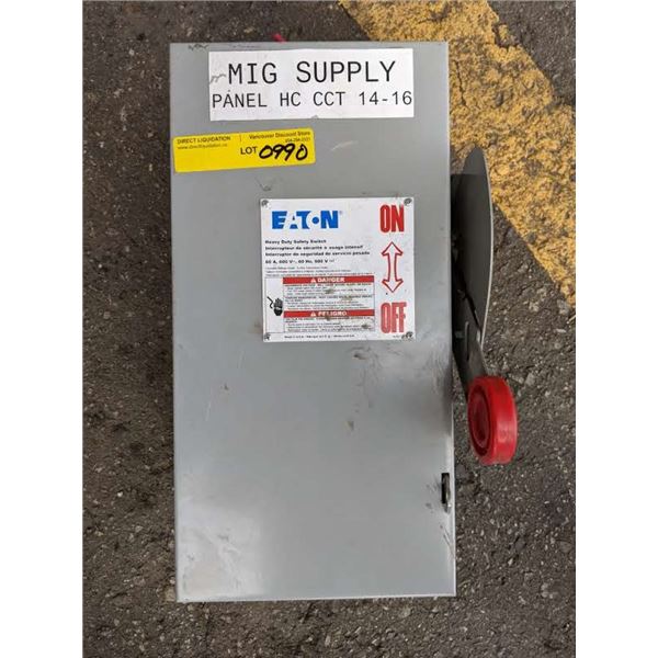 Industrial power shutoff