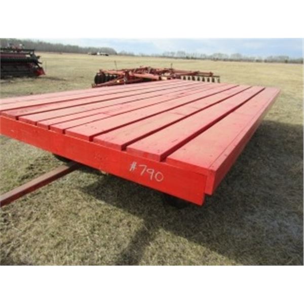 APPROX. 99" X 16' HAY RACK C/W STEEL FRAME