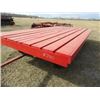Image 1 : APPROX. 99" X 16' HAY RACK C/W STEEL FRAME