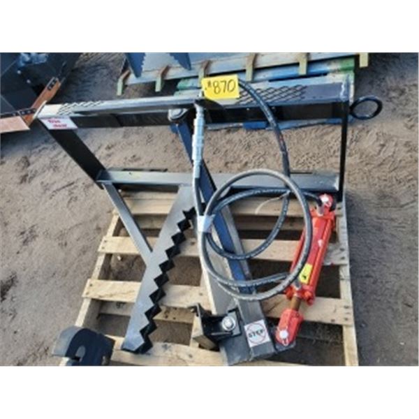 HYDRAULIC TREE SHEER FOR SKID STEER
