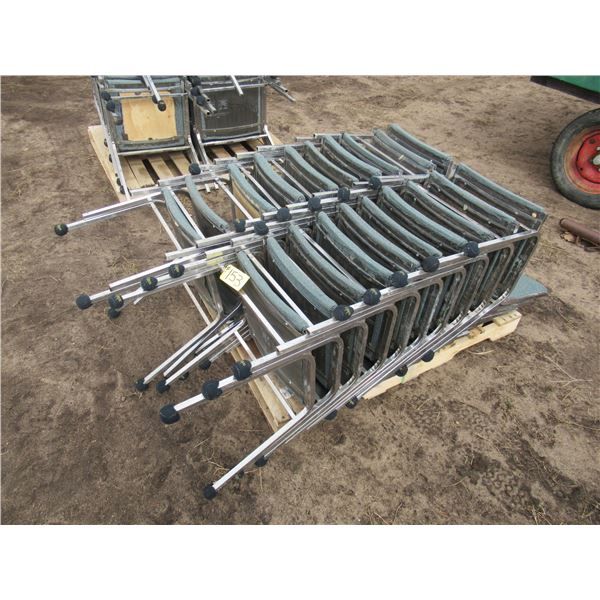 APPROX 20 GREEN CHAIRS